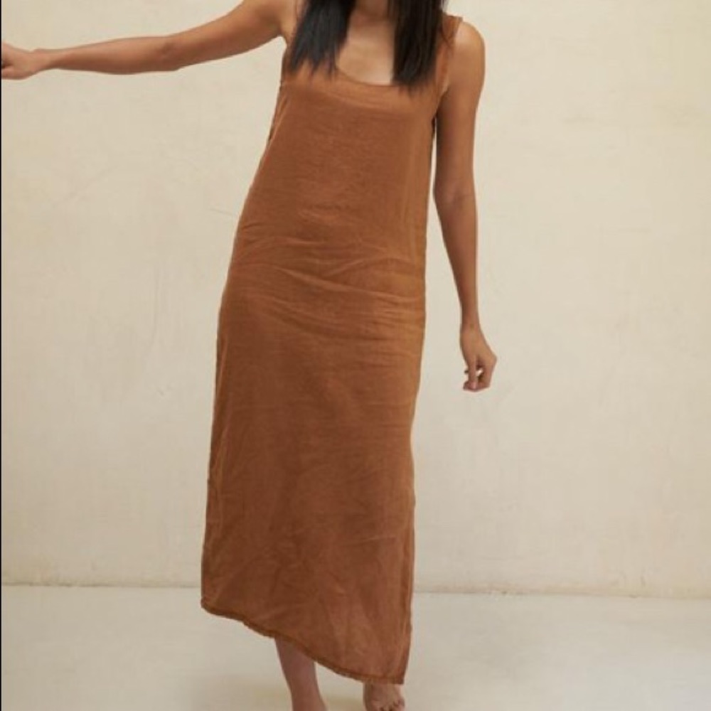 LA Relaxed washed linen dress